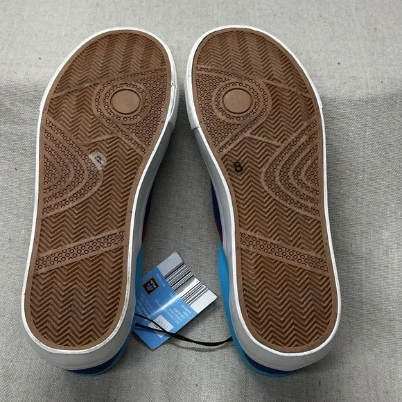 Aldi Gear Multicolor Canvas Slip-On Shoe Flats Size 8 Aldi Logo Fall 2023 - Picture 4 of 4